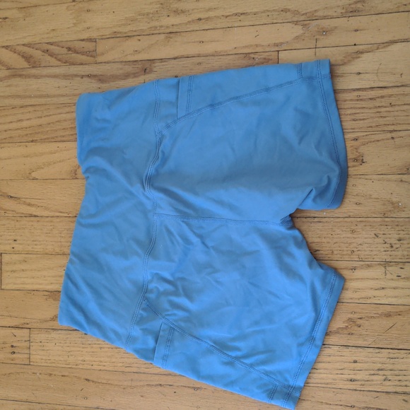 Amazon blue gray 5 inch biker shorts with pockets - Picture 2 of 2